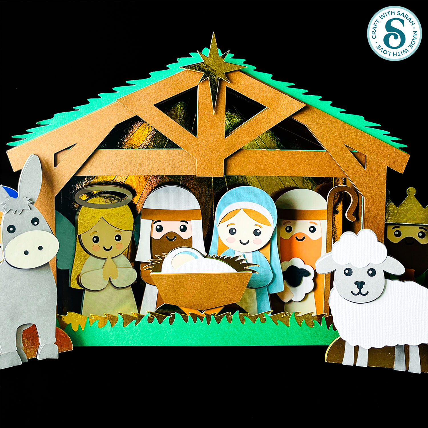 Christmas Nativity scene from Craft with Sarah