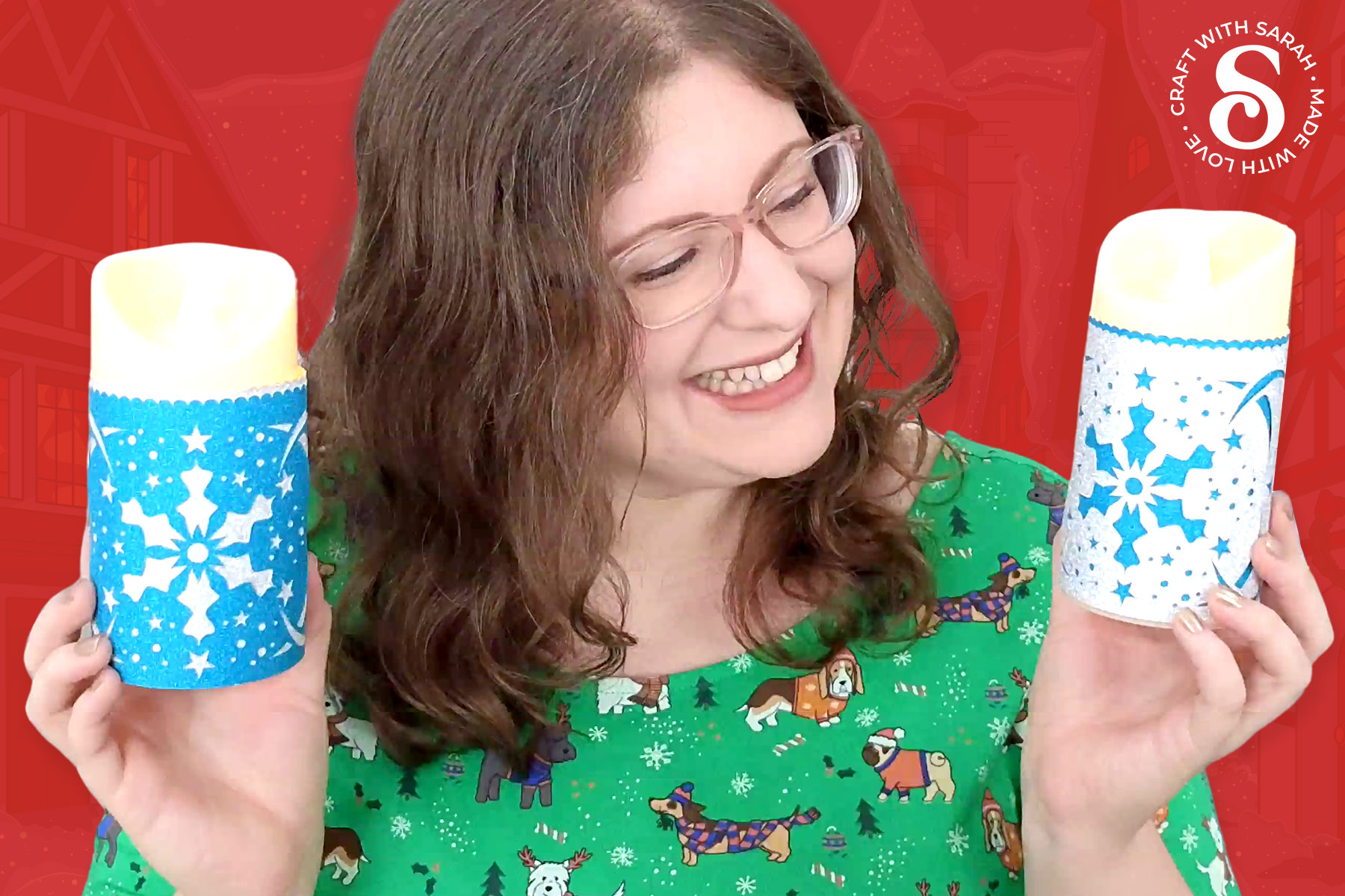 Cricut candle wraps by Craft with Sarah