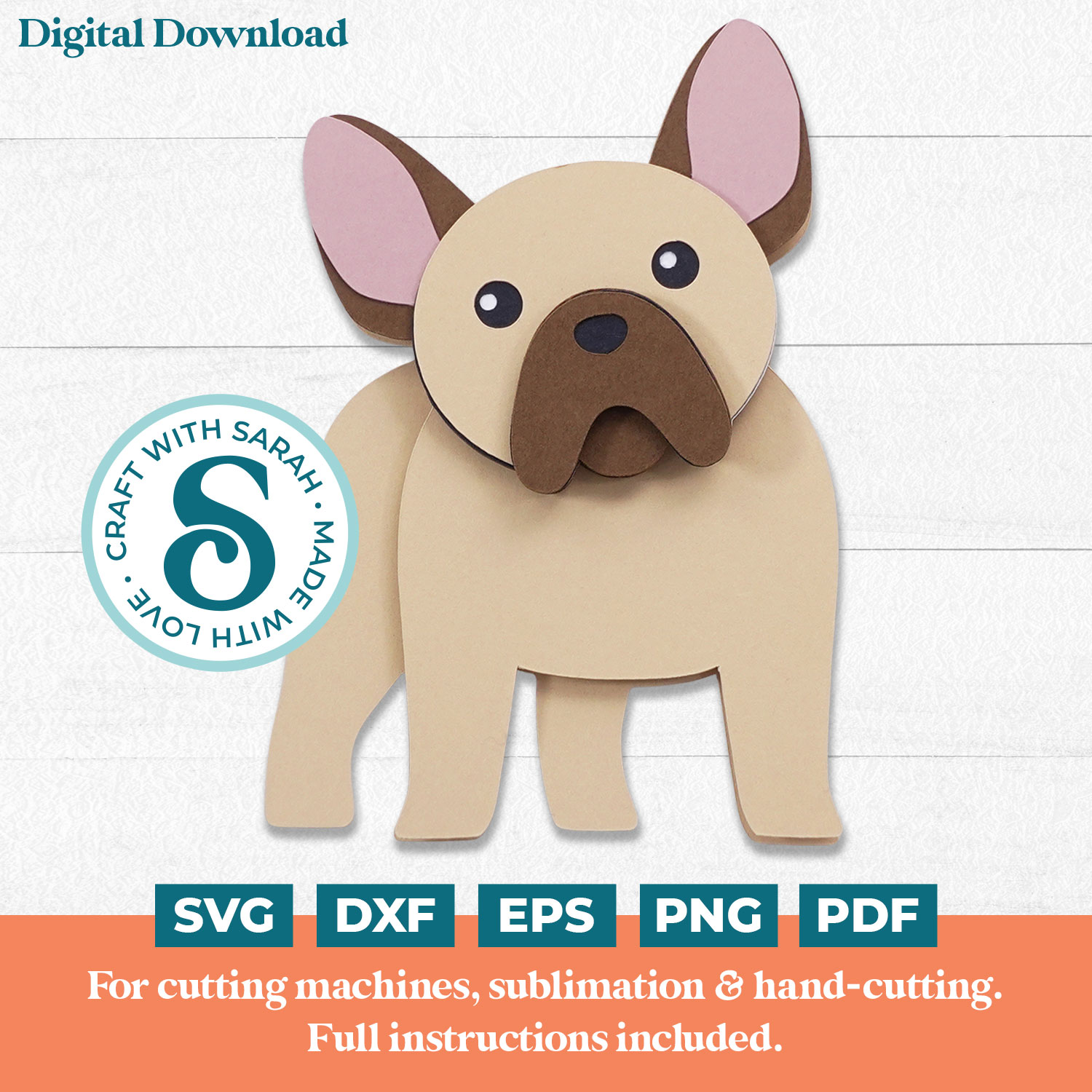 French Bulldog SVG (Cute Animal Series)