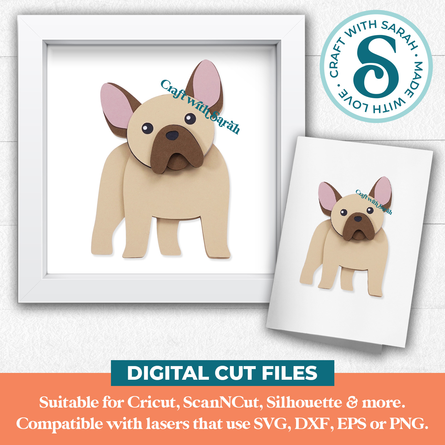 French Bulldog SVG (Cute Animal Series) - Image 2