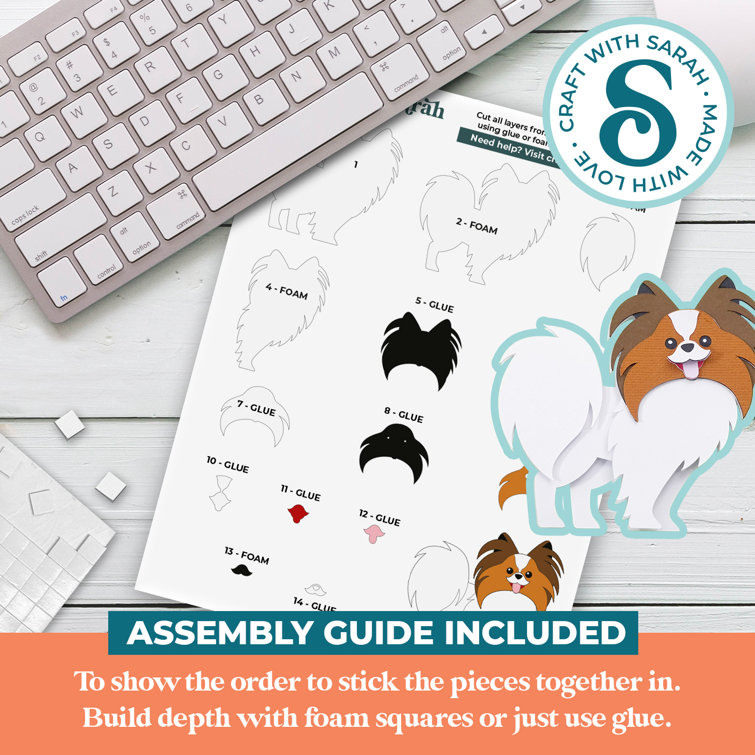 Papillon SVG (Cute Animal Series) - Image 3