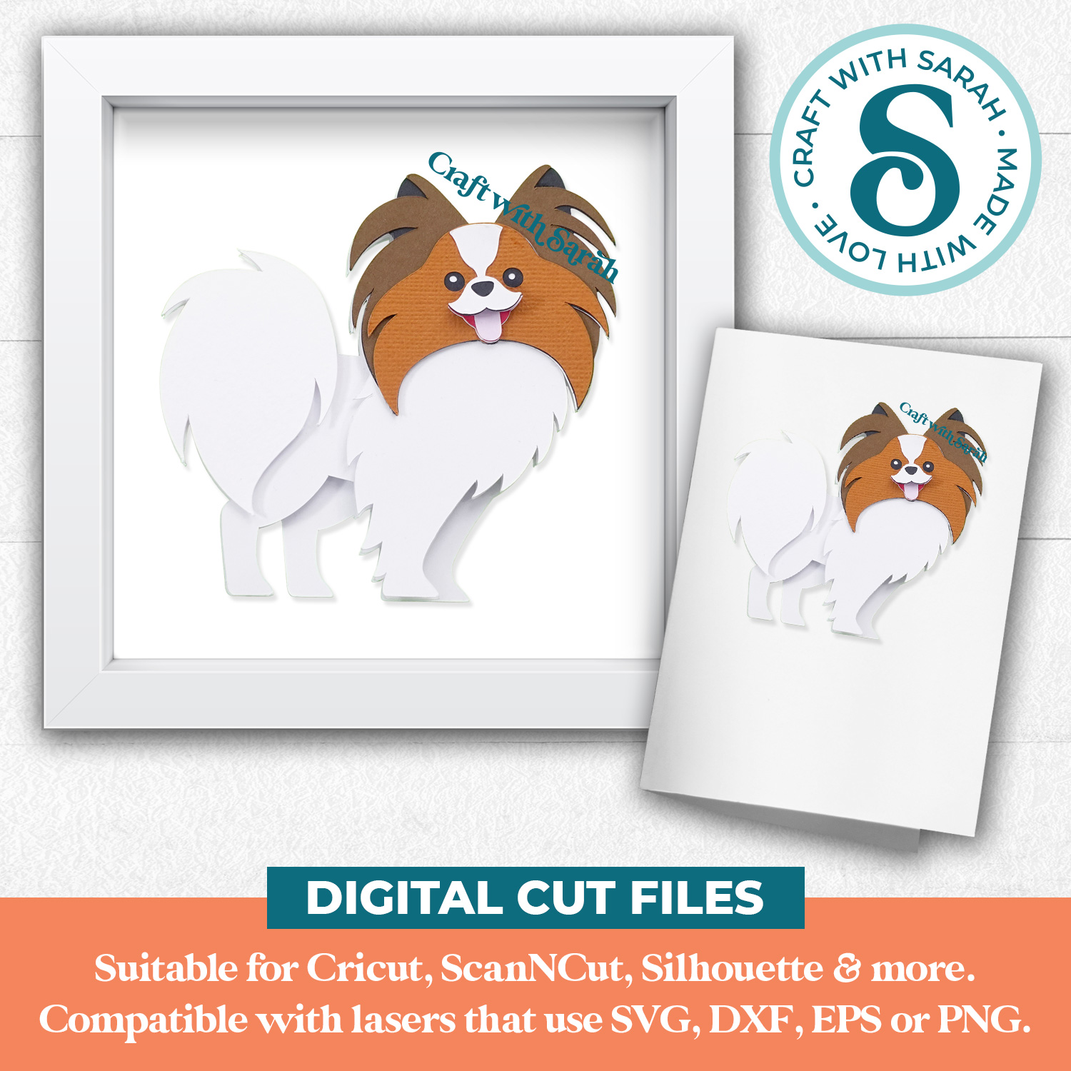 Papillon SVG (Cute Animal Series) - Image 2