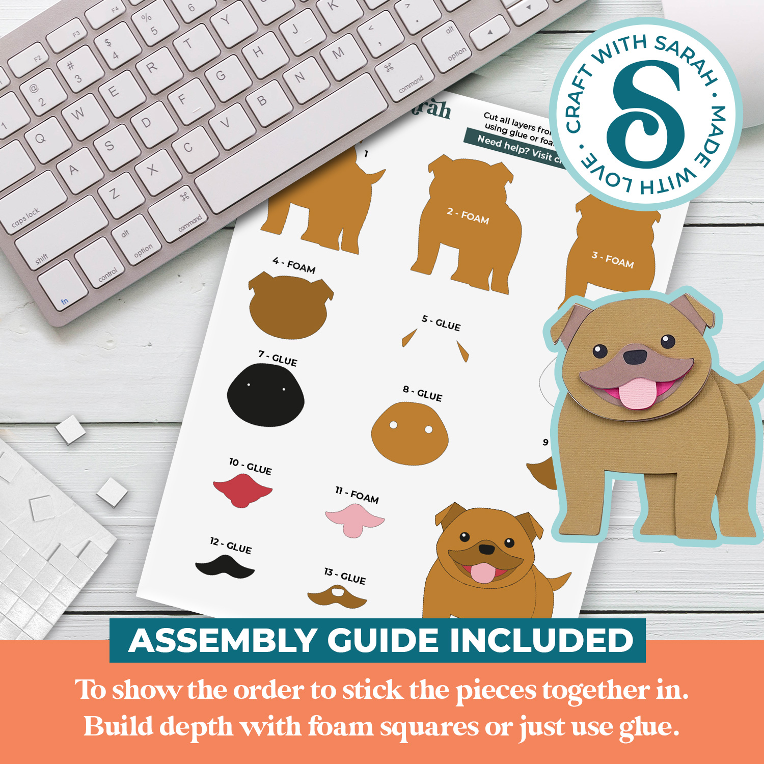 Staffie SVG (Cute Animal Series) - Image 3