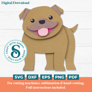 Staffie SVG (Cute Animal Series)