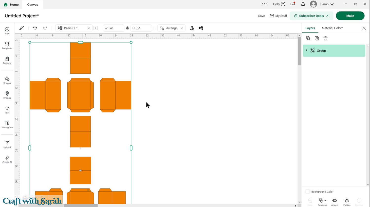 Gift box tutorial step 2