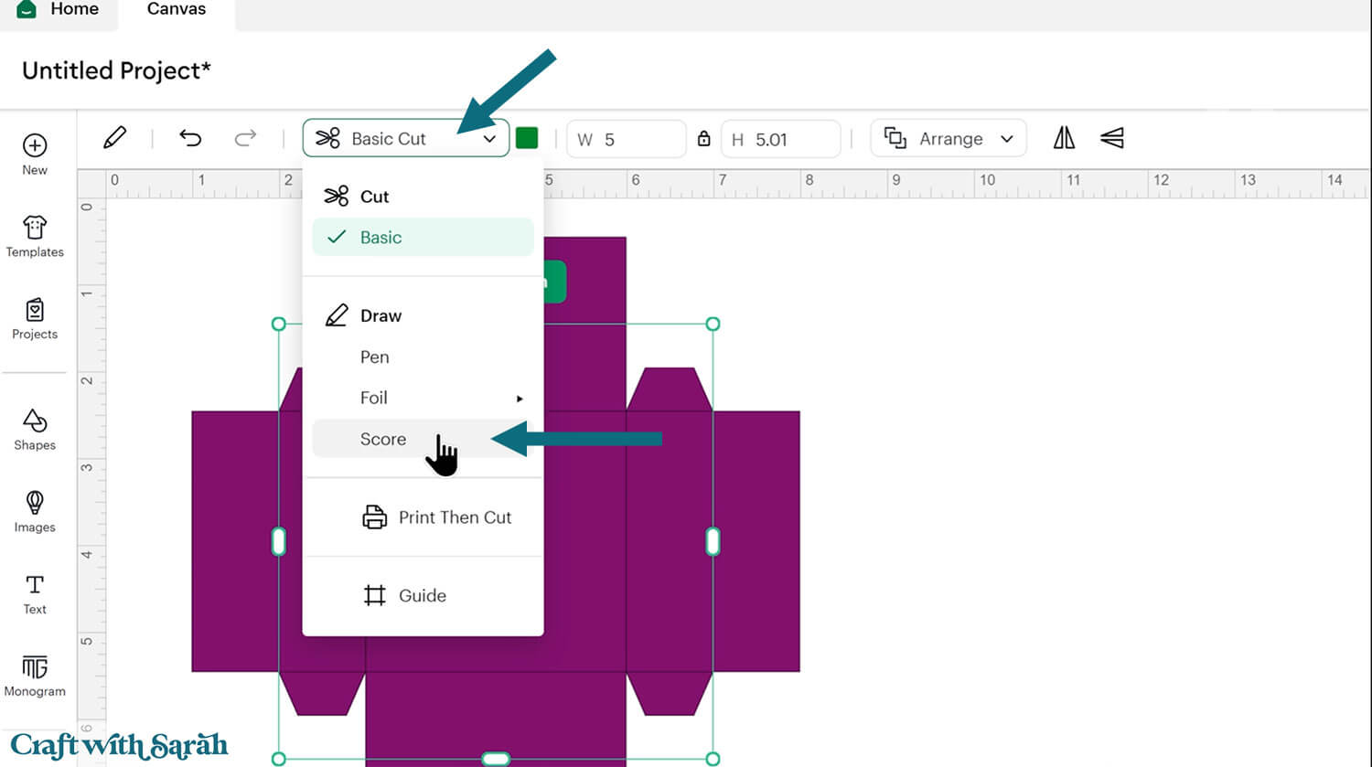 Gift box tutorial step 7