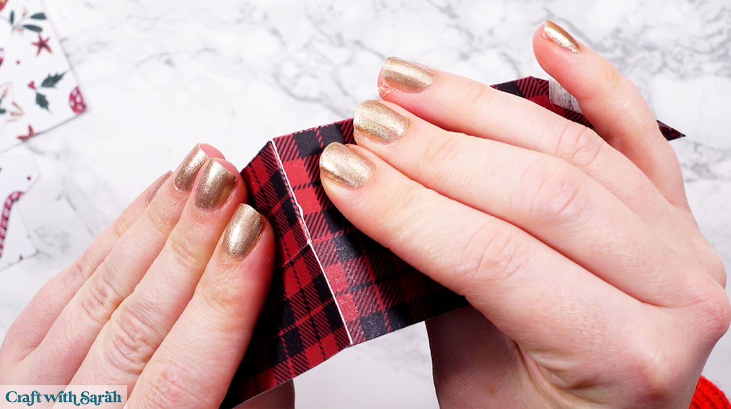 Gift box tutorial step 14