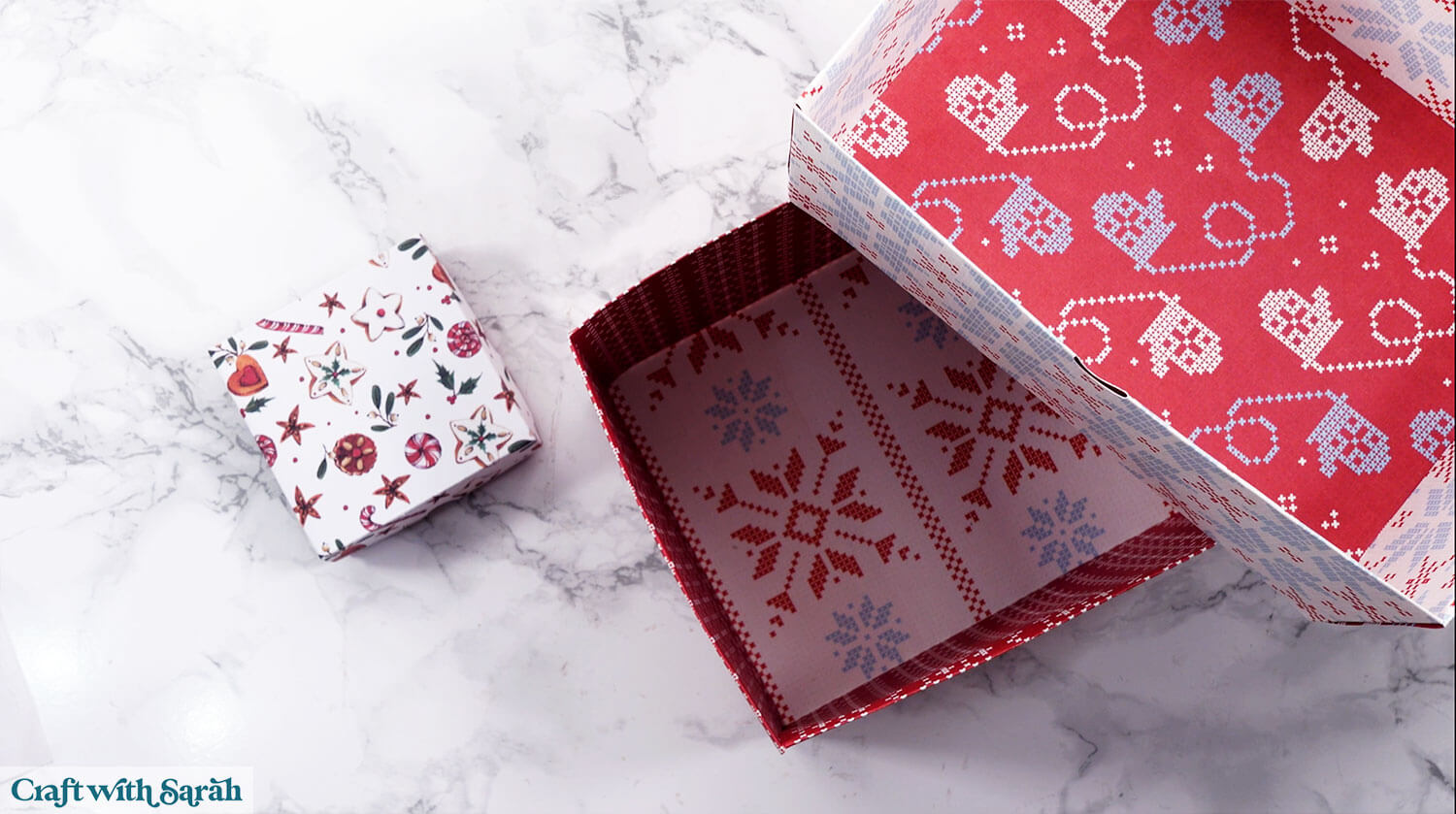 Gift box tutorial step 27