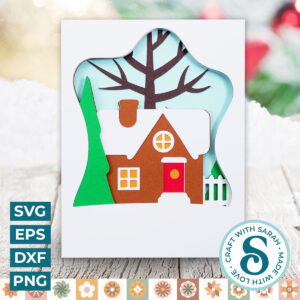 Snowy House A2 Card