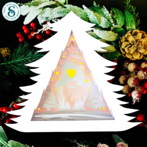 Gnome shadow box by Craft with Sarah