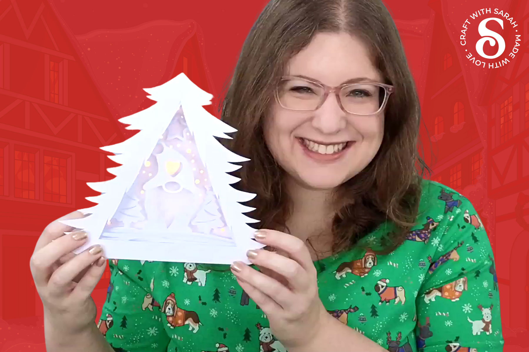 Light-Up Gnome Shadow Box