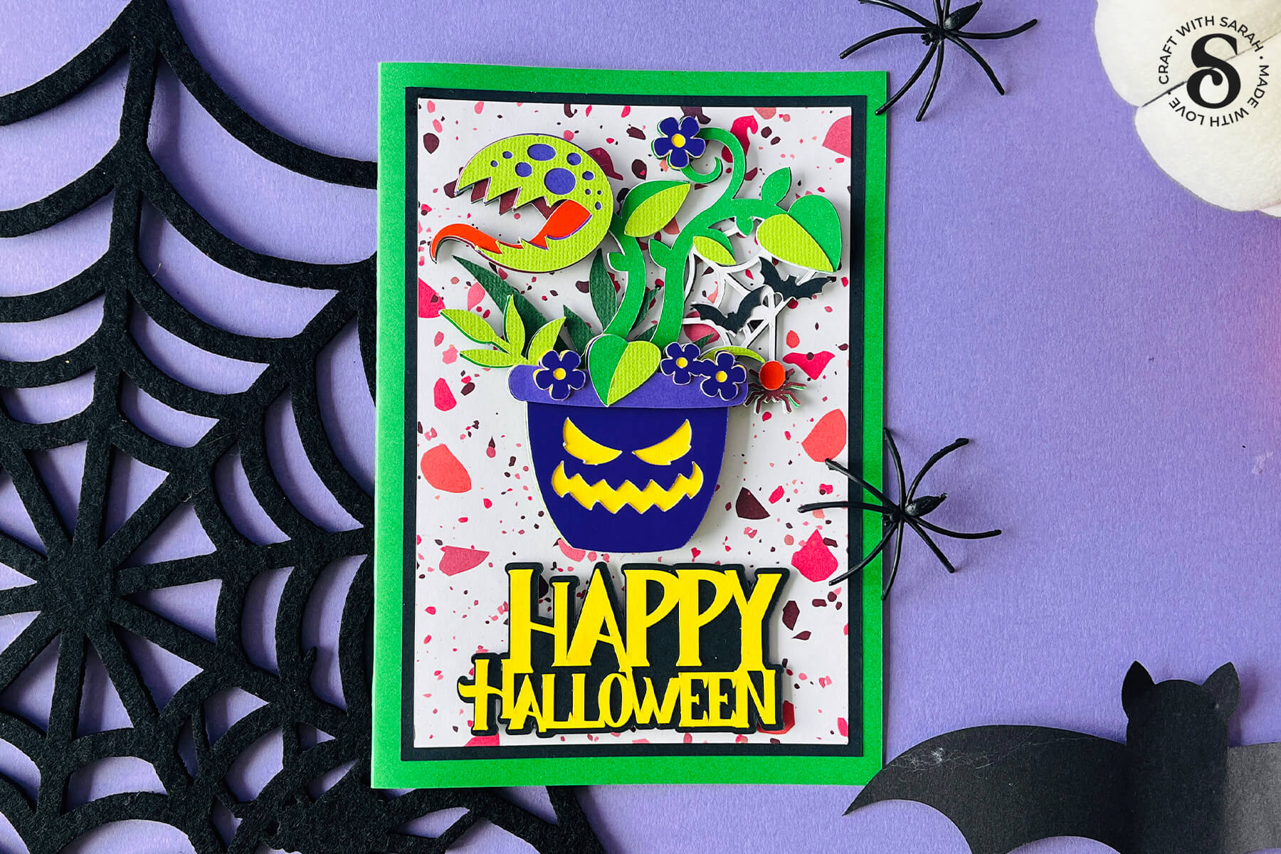 Super Spooky Halloween Flowers Free SVG