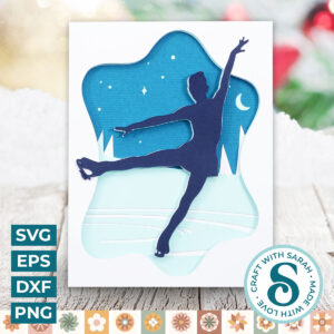 Ice Skater A2 Card