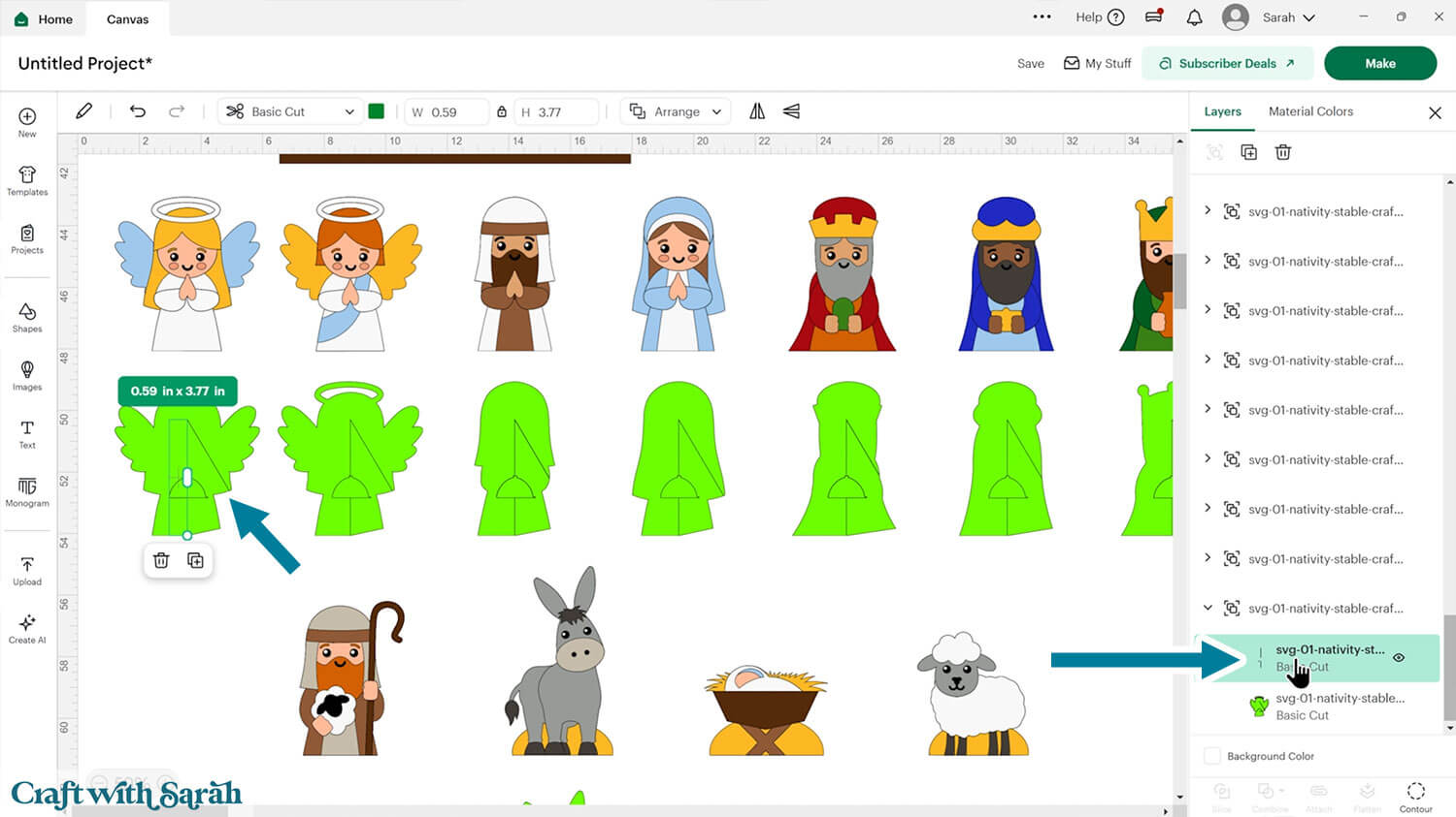 Nativity craft step 08