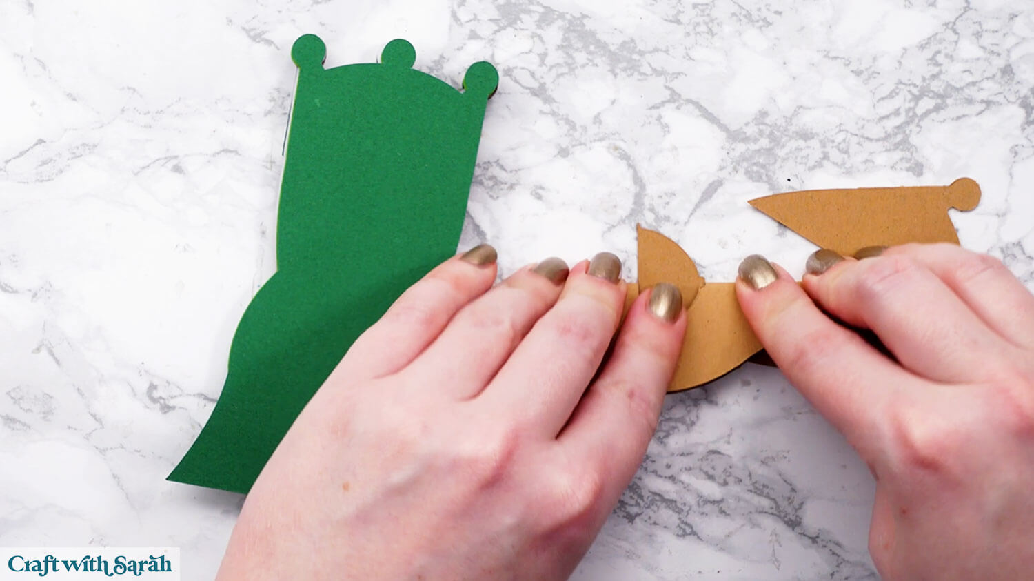 Nativity craft step 17