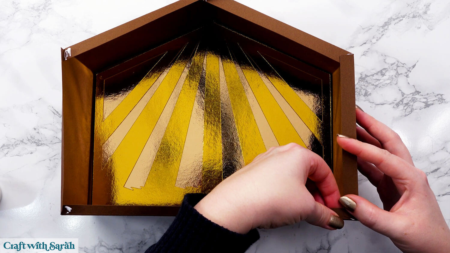 Nativity craft step 33