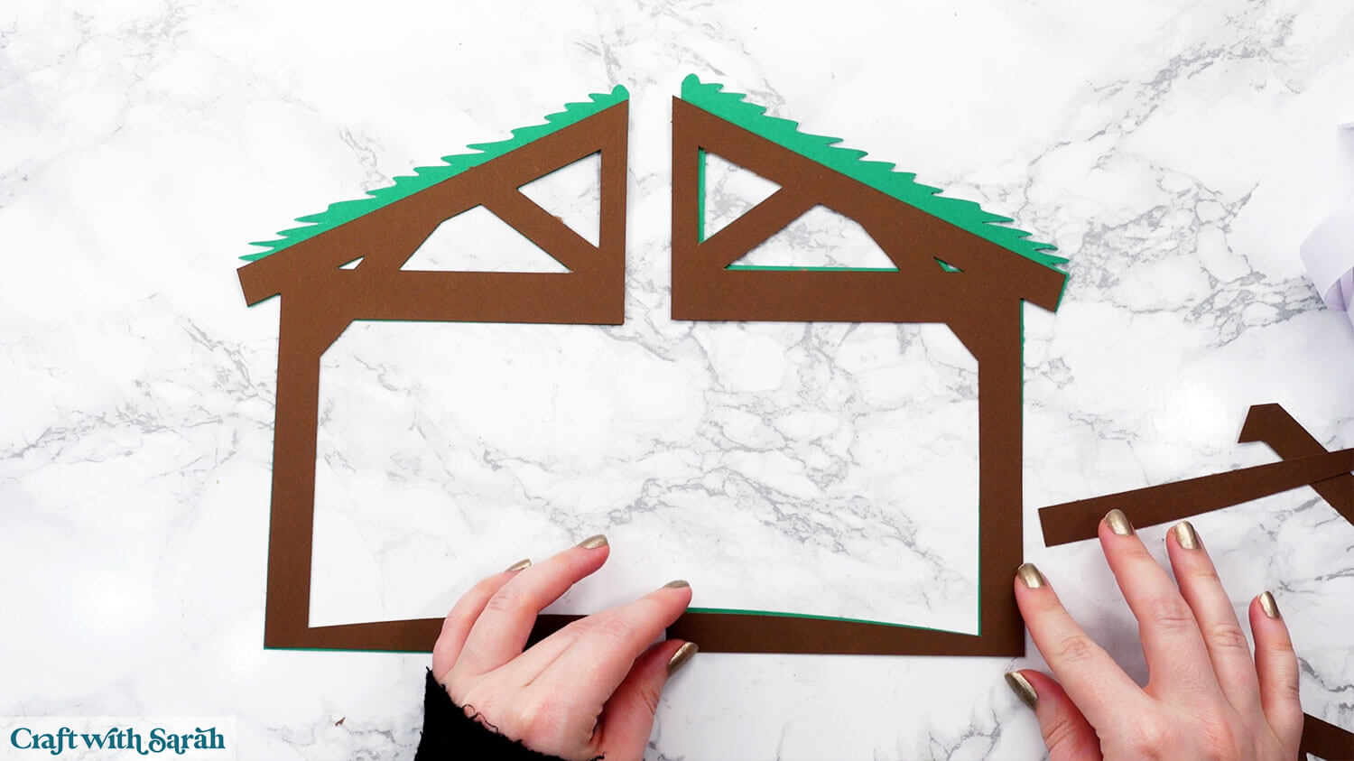 Nativity craft step 36