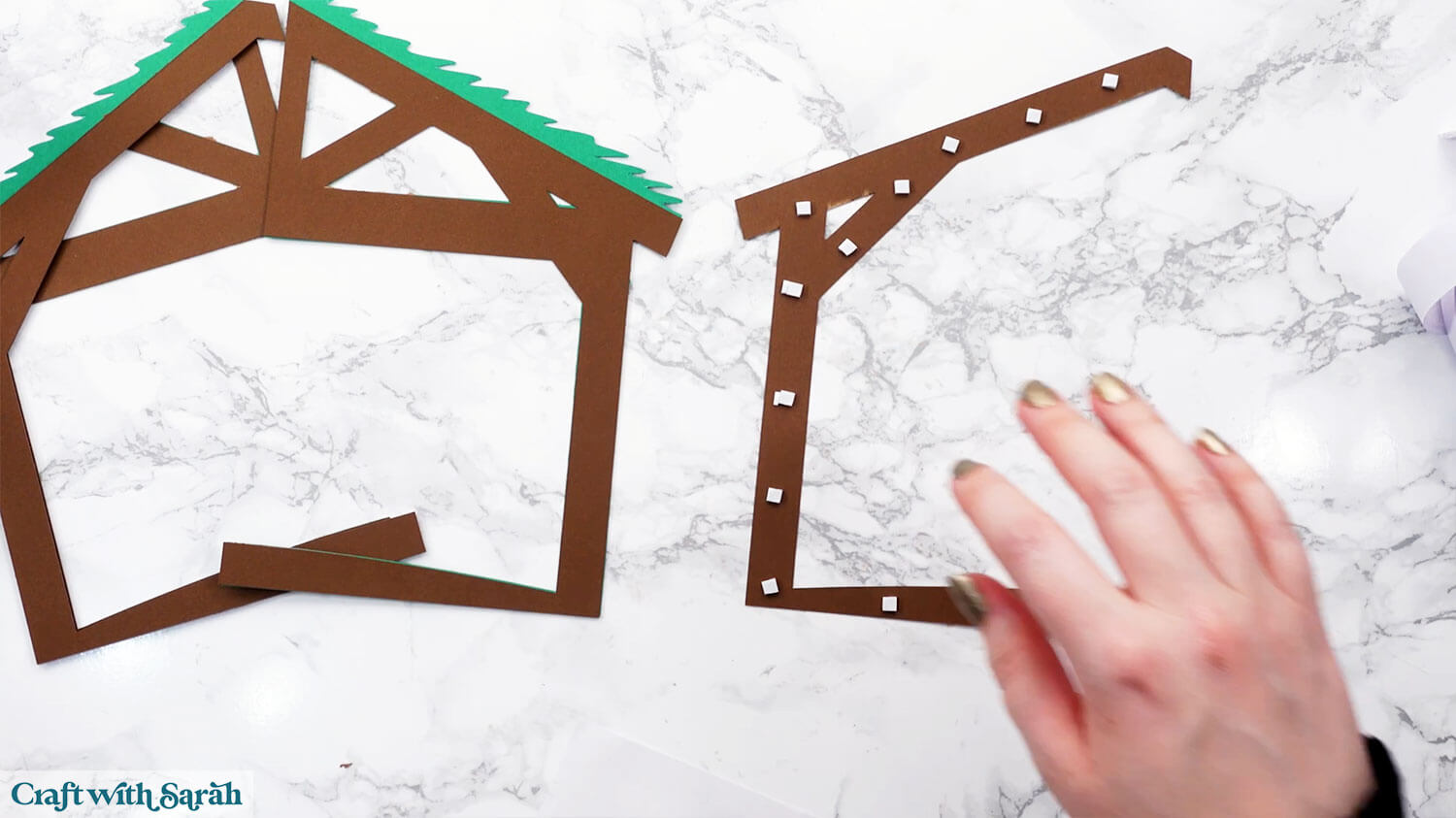 Nativity craft step 37