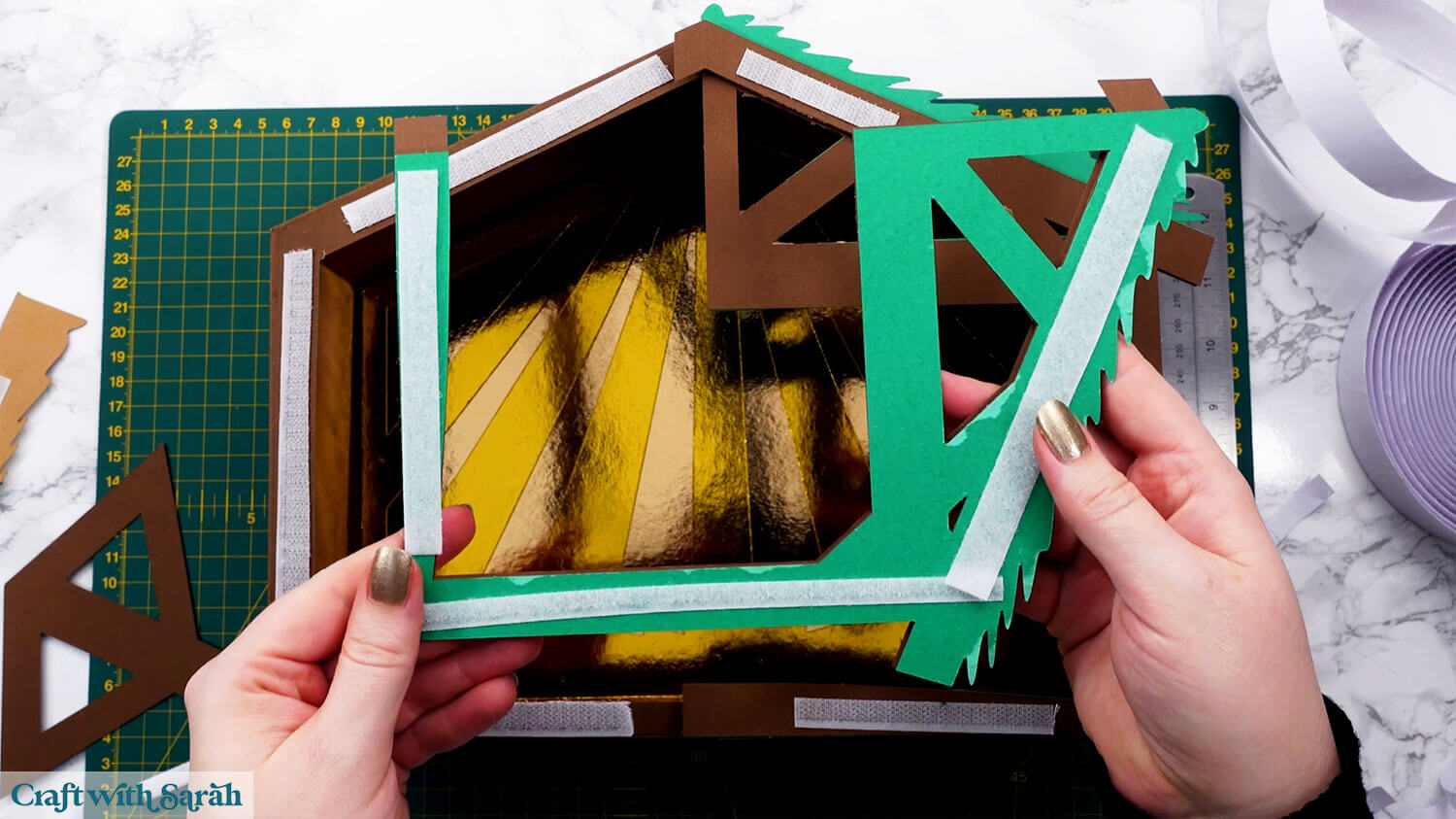 Nativity craft step 39