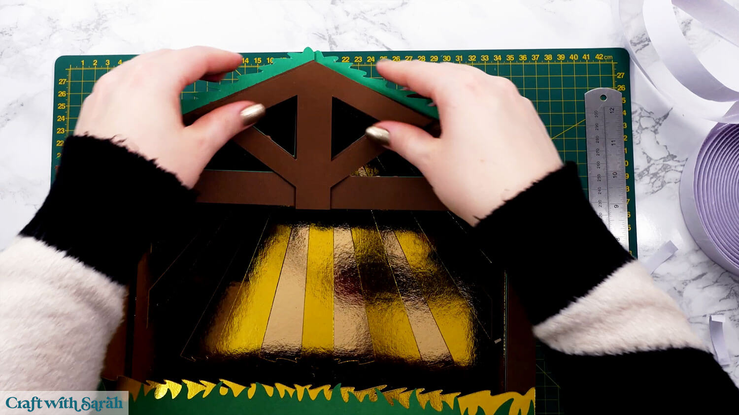 Nativity craft step 43