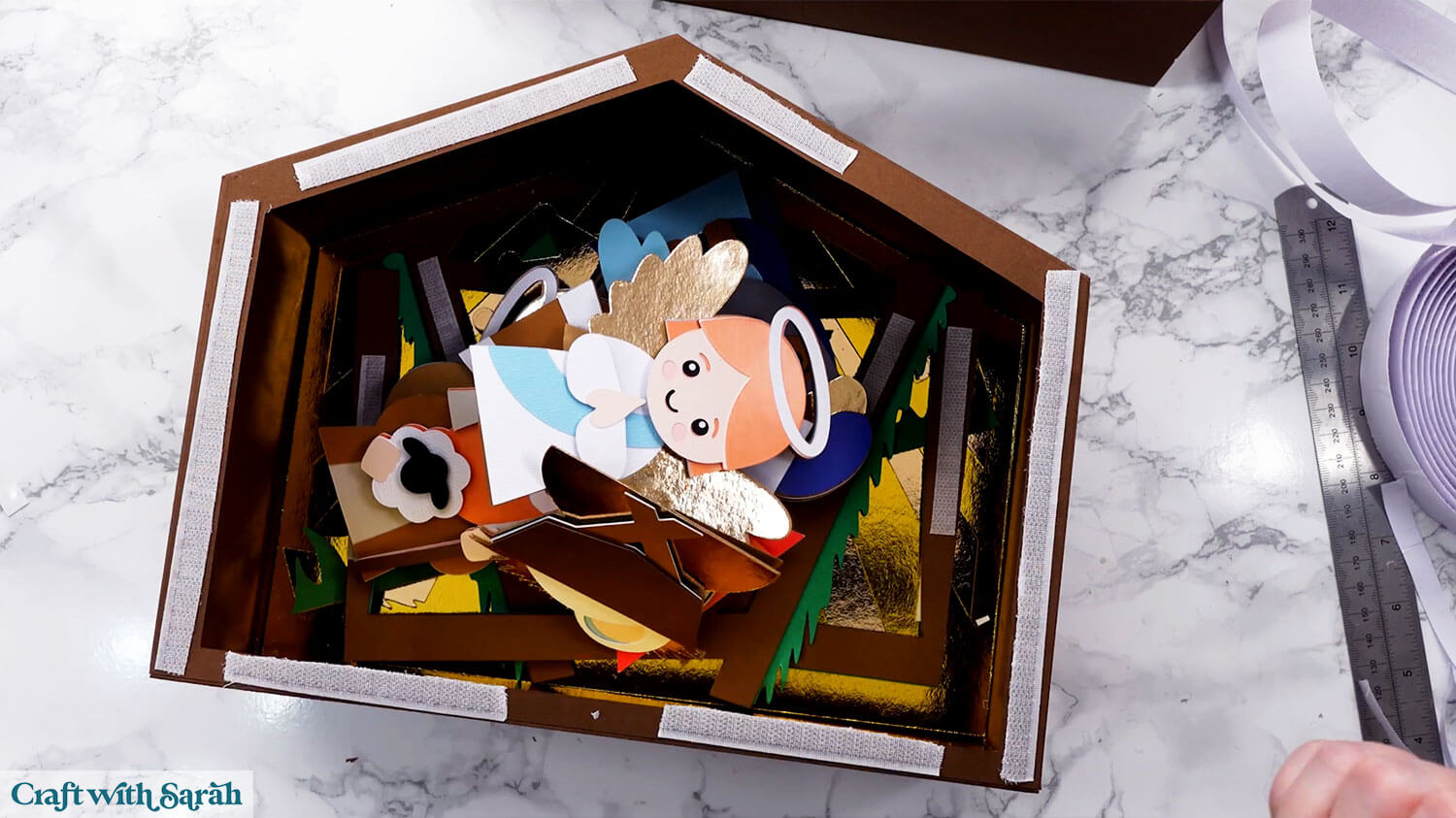 Nativity craft step 47