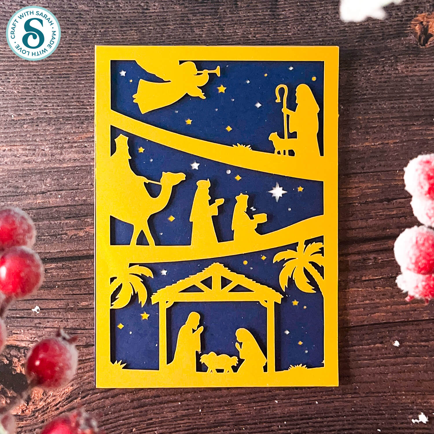 Nativity SVG for Cricut card making