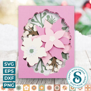Pink Poinsettia A2 Card
