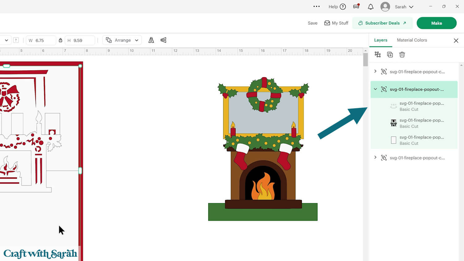 Kirigami card part 3