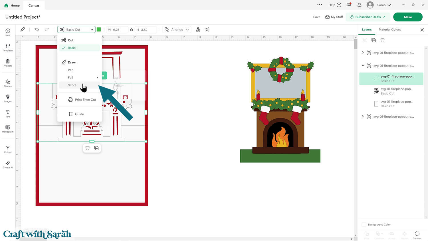 Kirigami card part 4