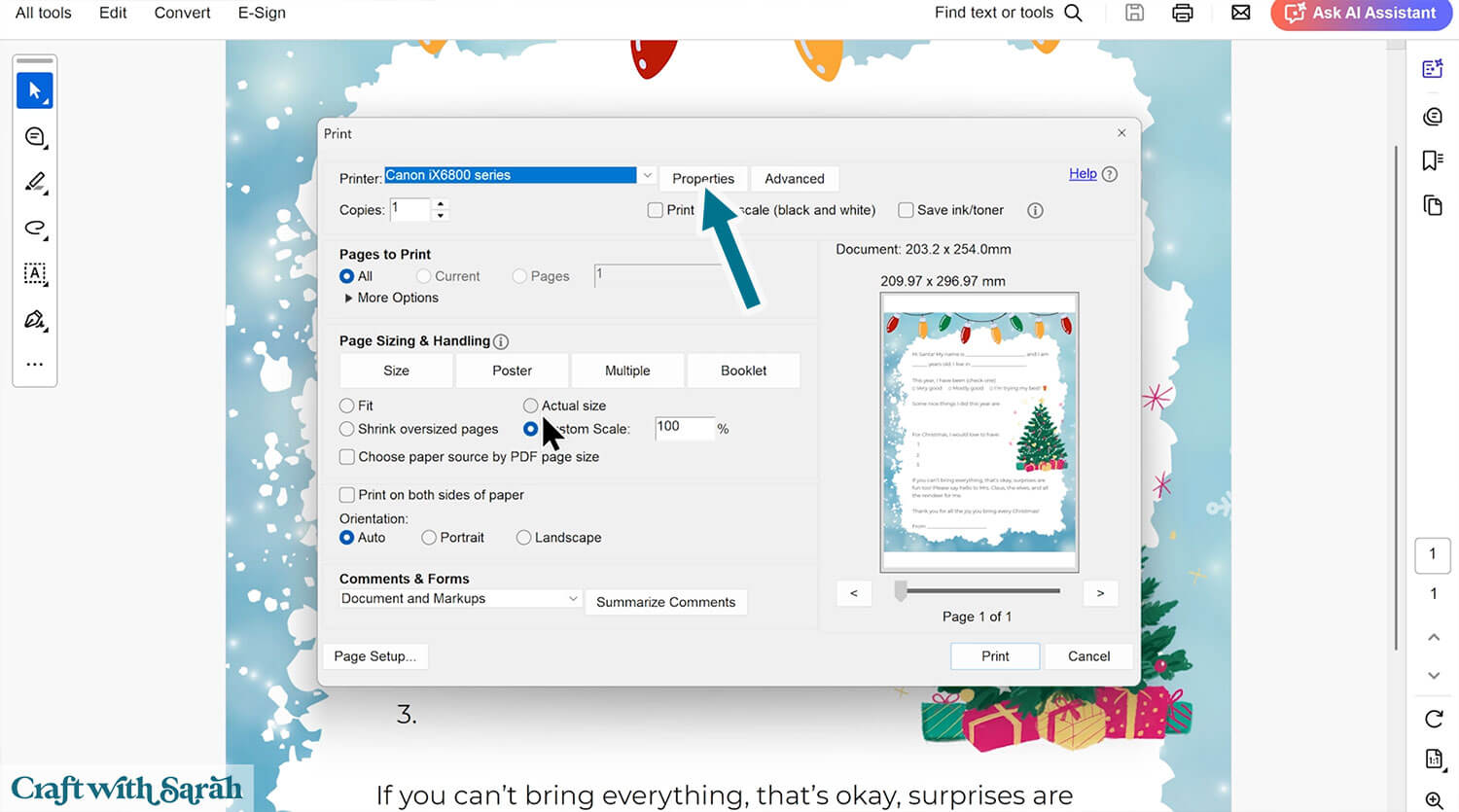 Santa letter step 23