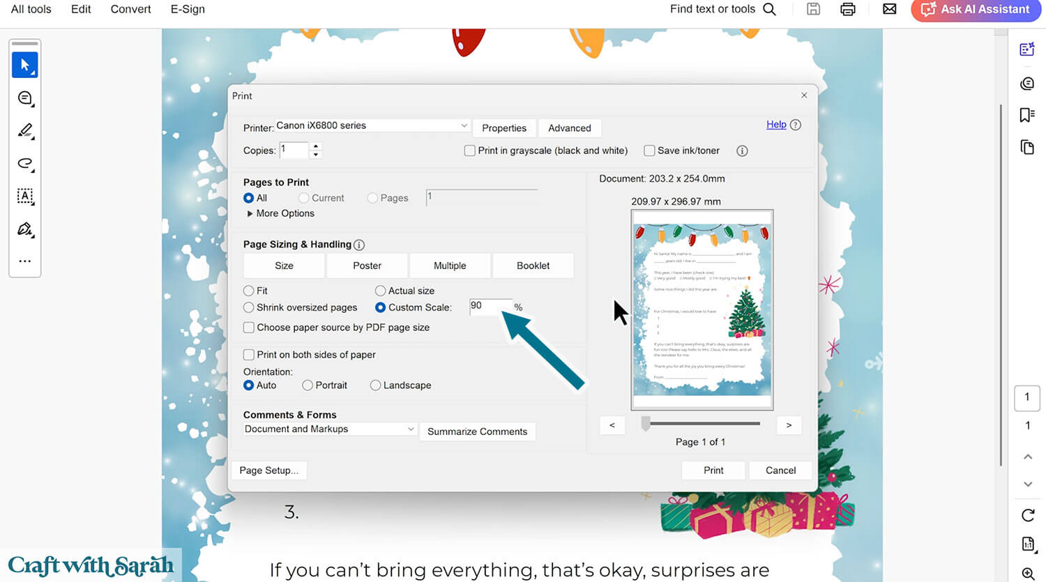 Santa letter step 25