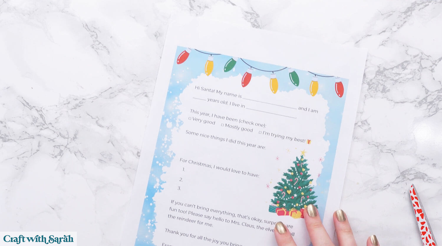 Santa letter step 26