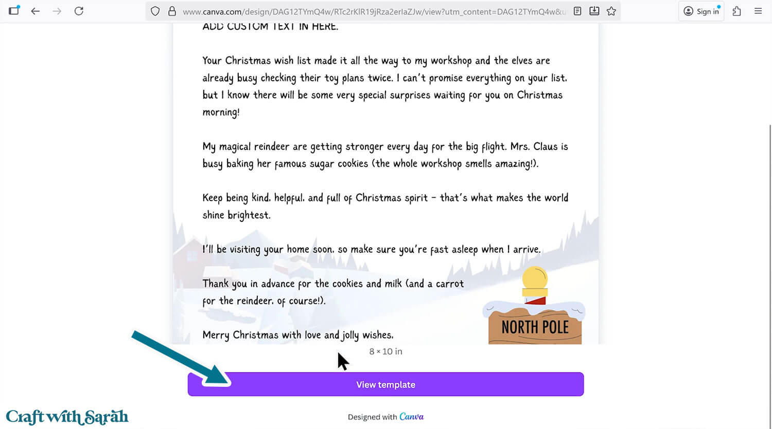 Santa letter step 28