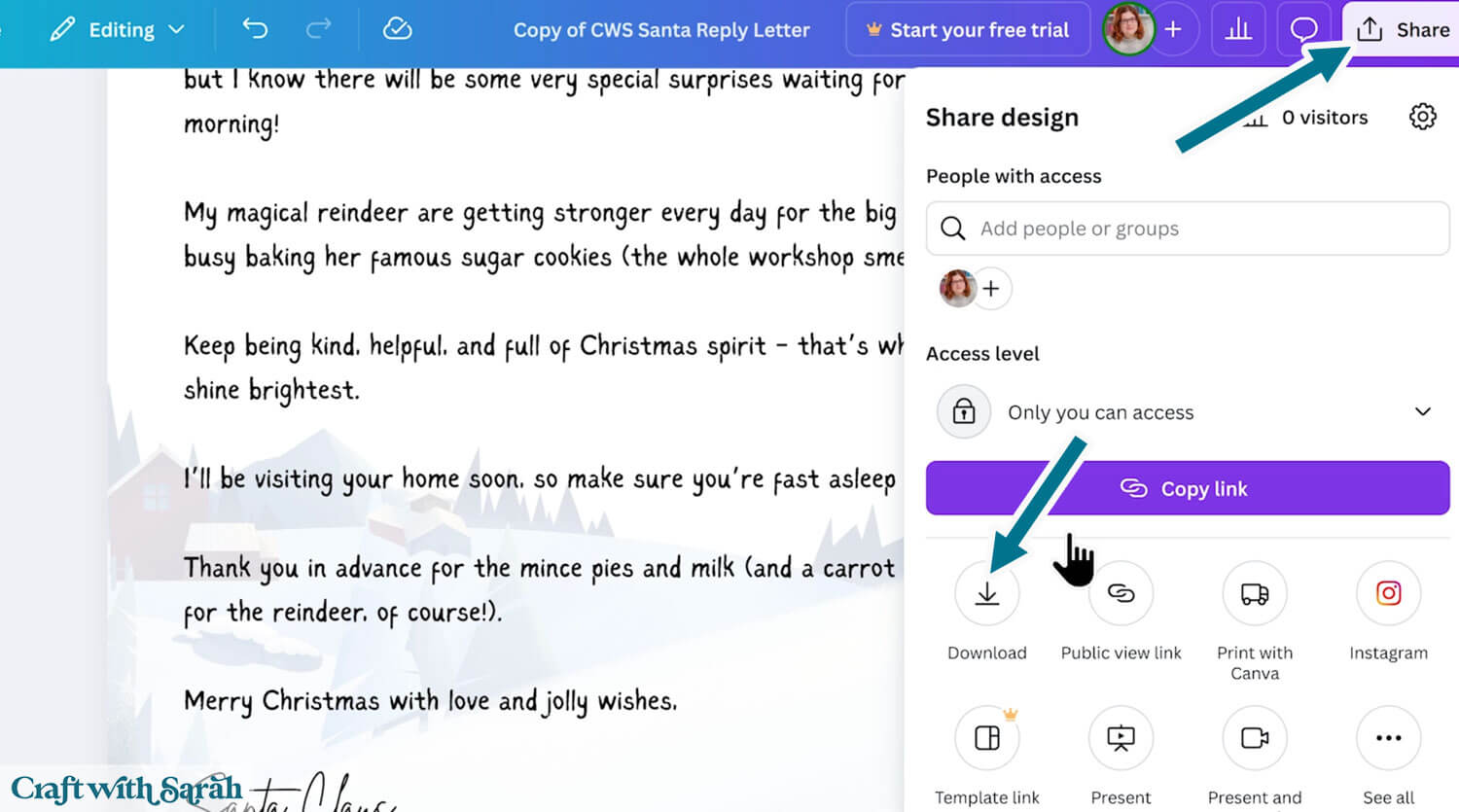 Santa letter step 33