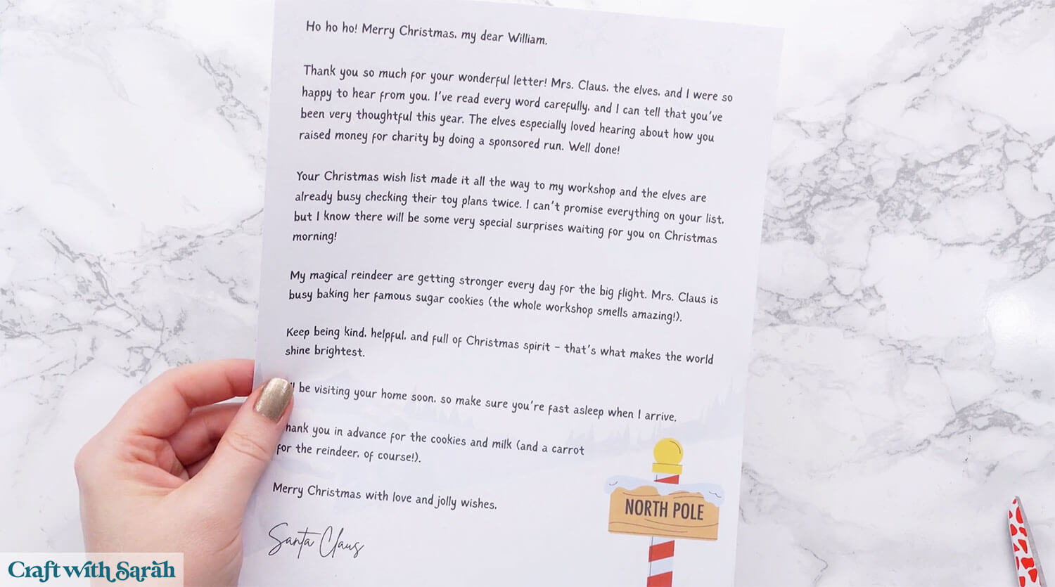 Santa letter step 35