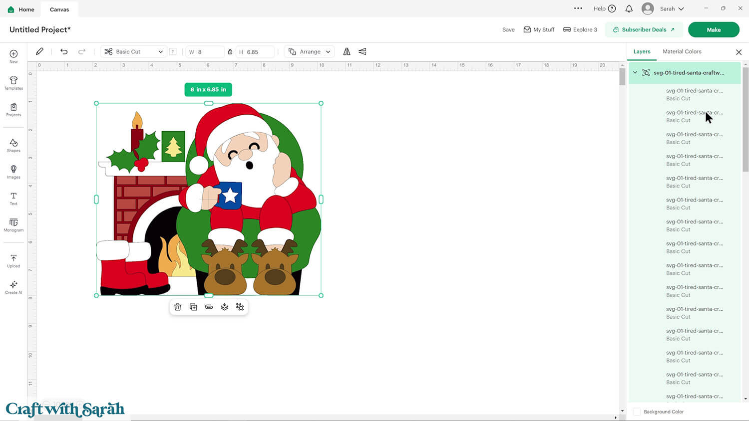 Santa Claus craft part 1