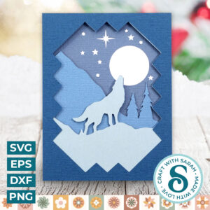 Winter Wolf A2 Card