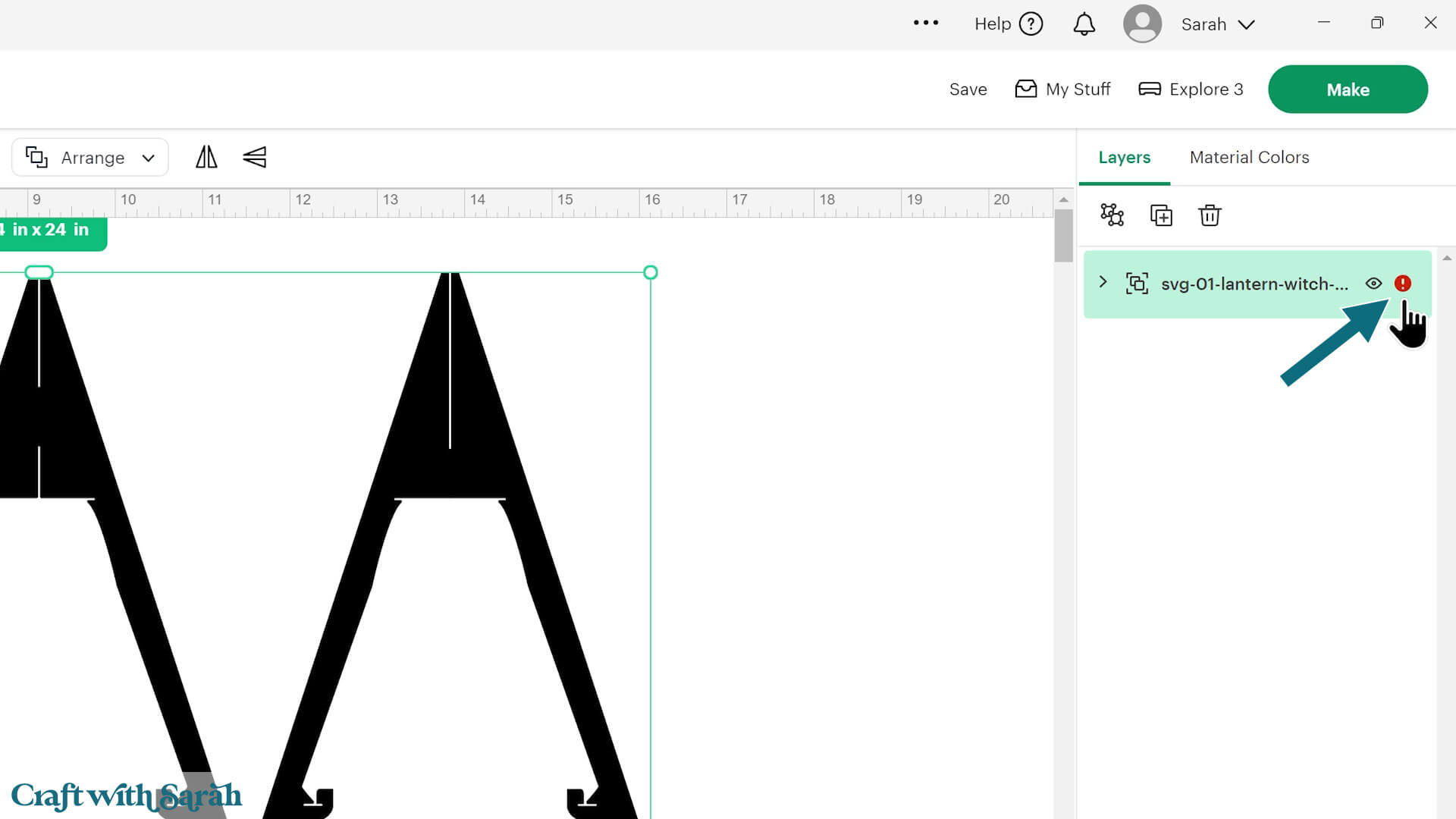 DIY witch hat step 5