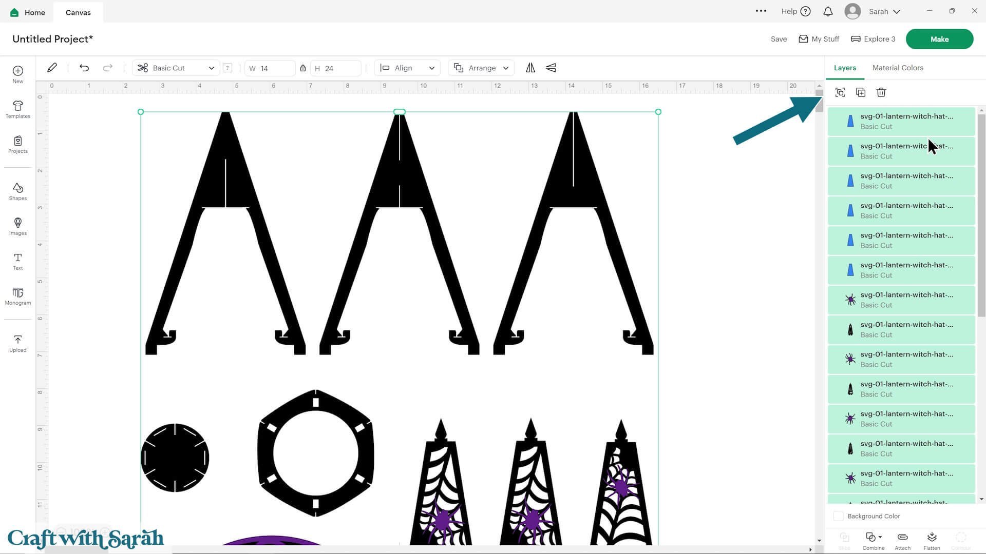DIY witch hat step 6