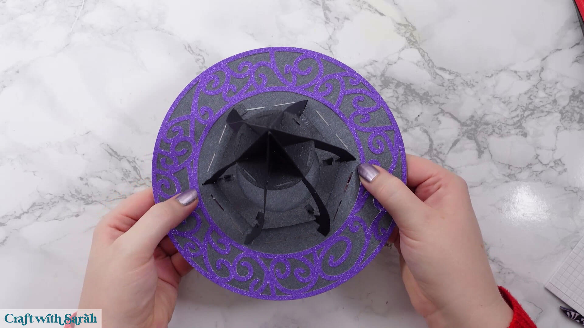 DIY witch hat step 17