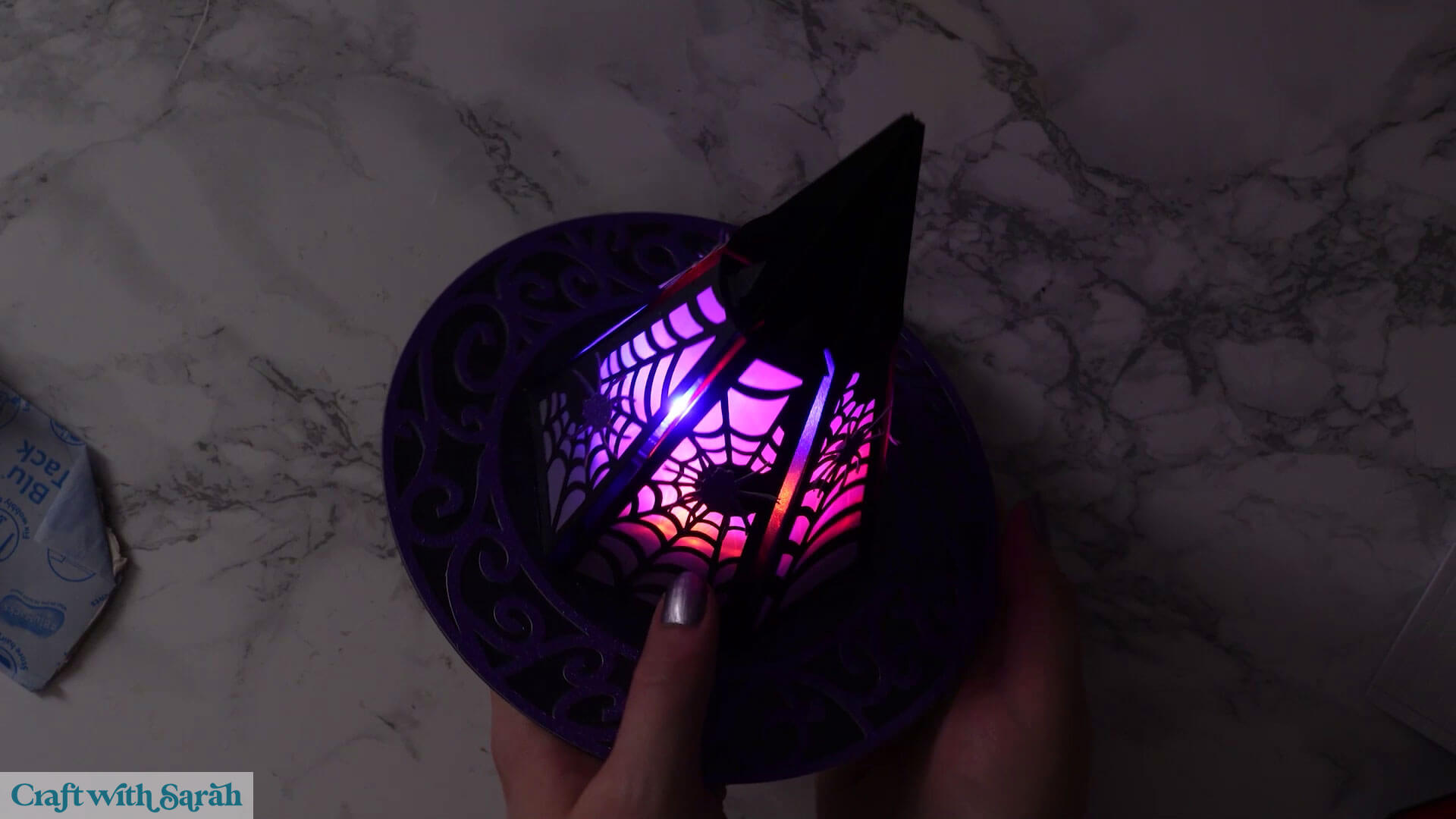 DIY witch hat step 21