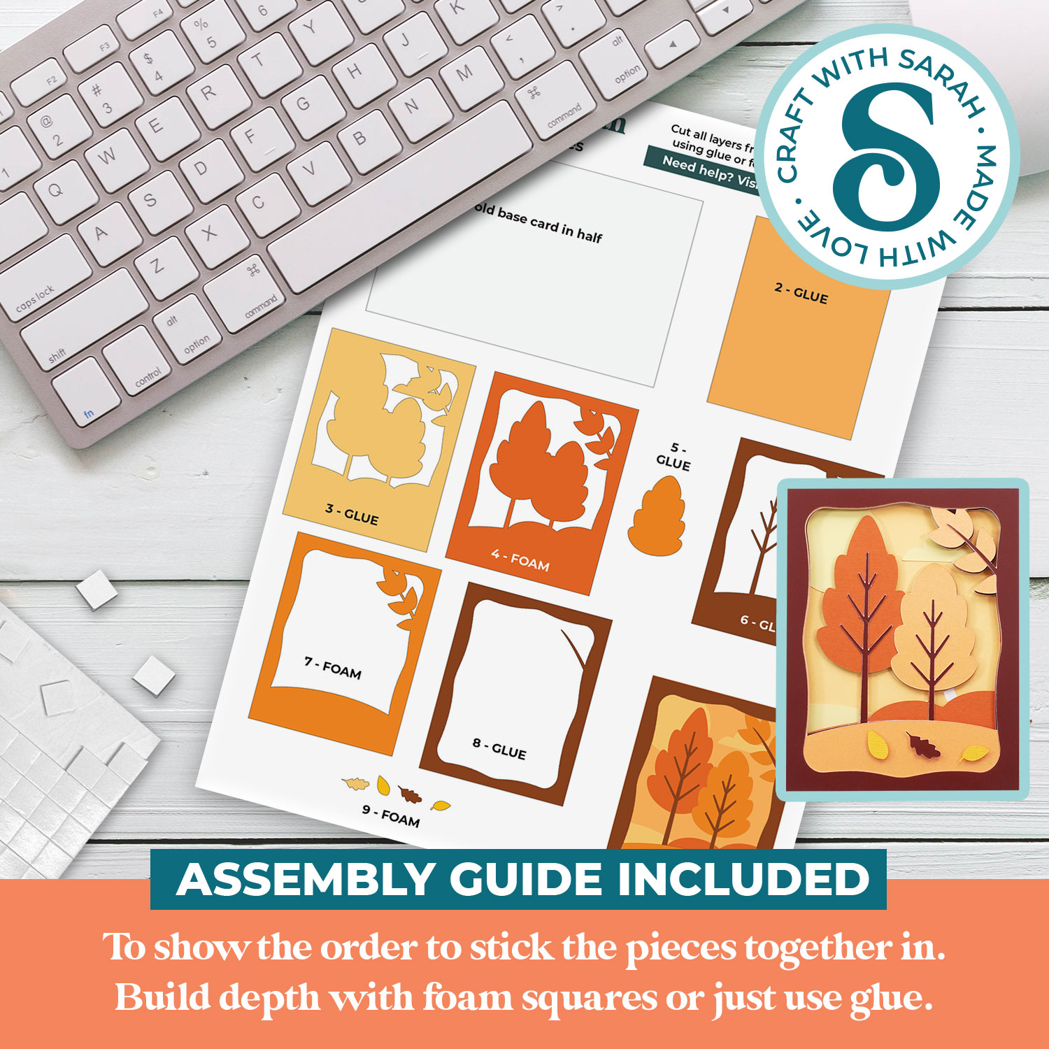 Autumn Trees A2 Card - Image 2