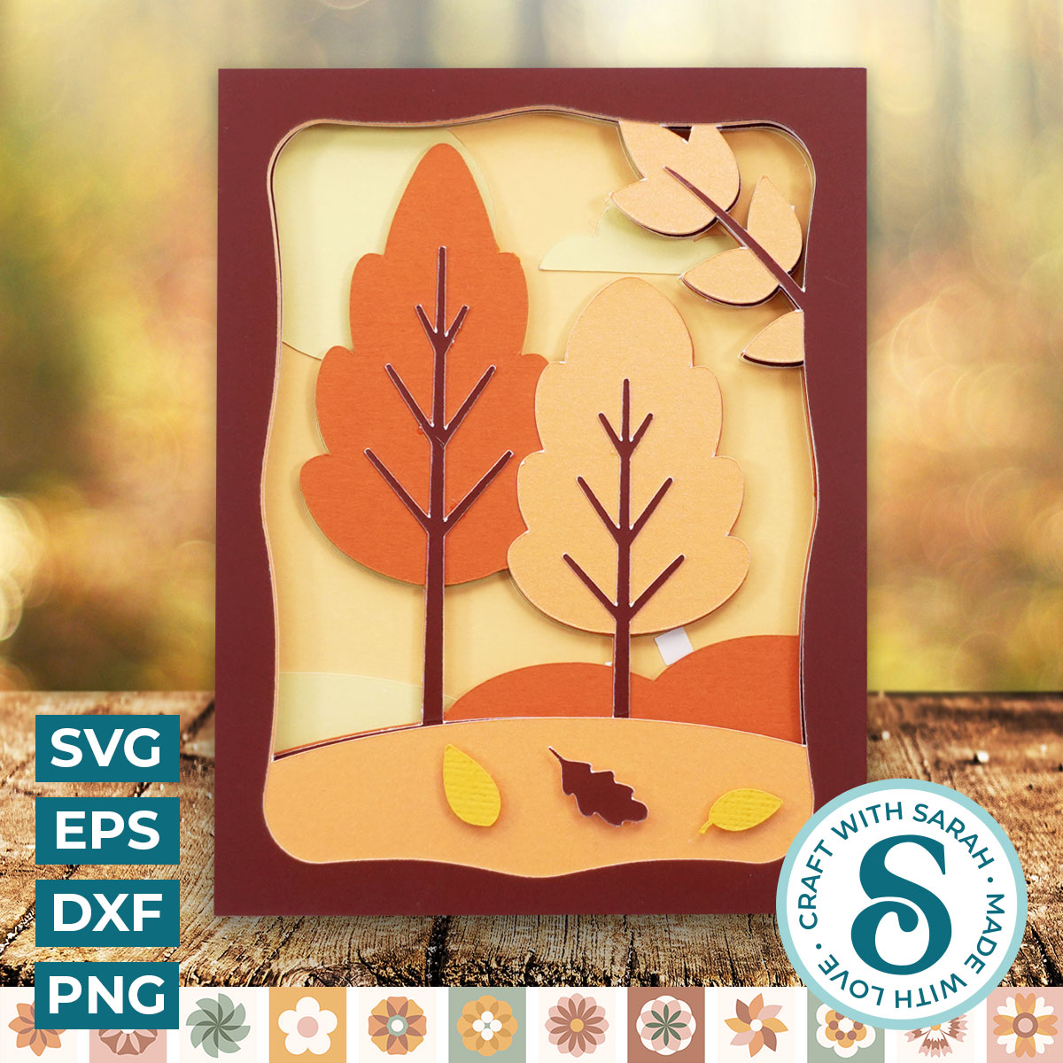 Autumn Trees A2 Card