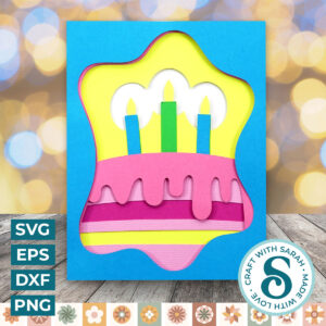 Birthday Cake A2 Card