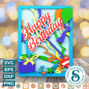 Birthday Streamers A2 Card