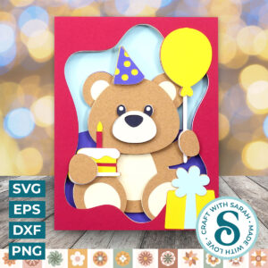 Birthday Teddy A2 Card