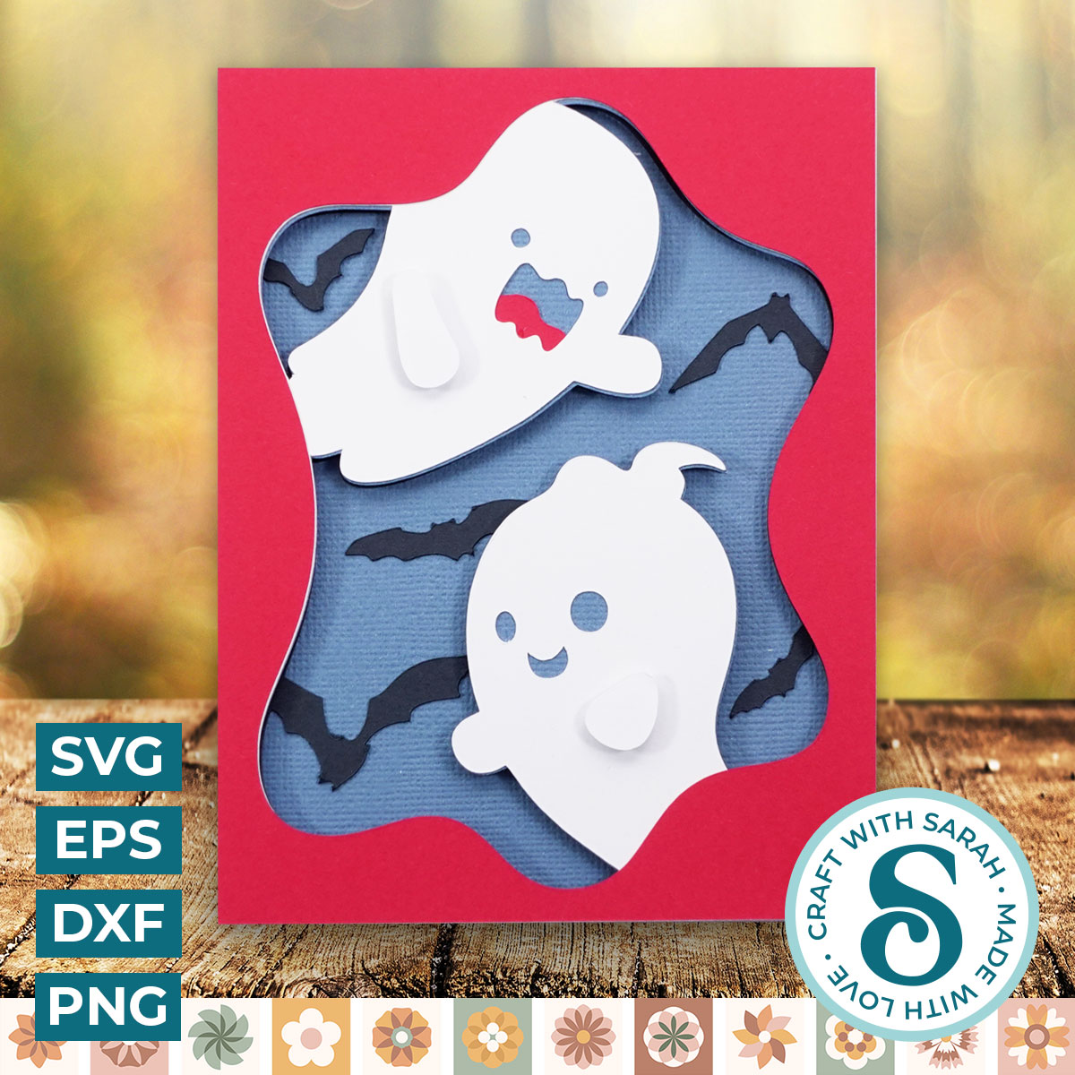 Halloween Ghosts A2 Card