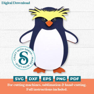 Rockhopper Penguin SVG (Cute Animal Series)