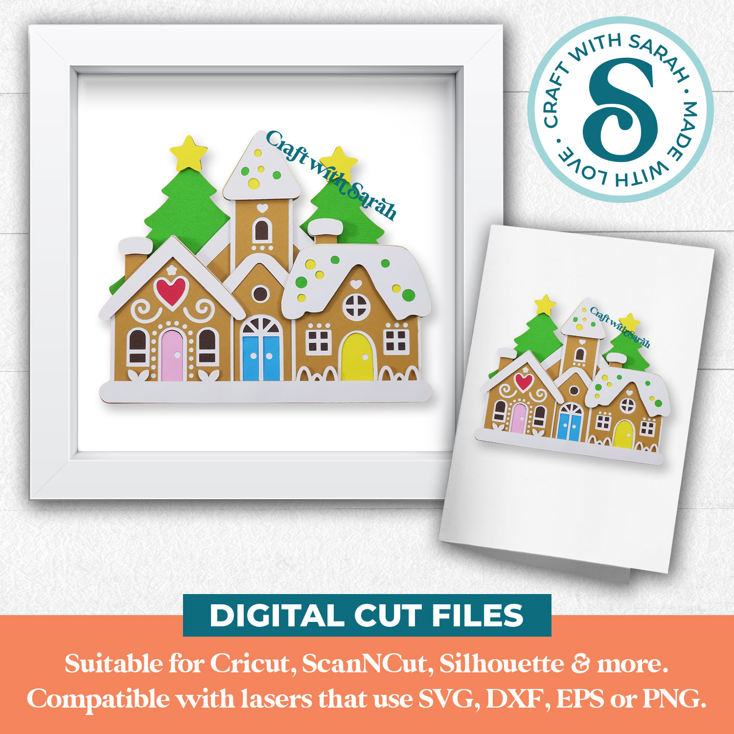 Gingerbread Village SVG - Image 3