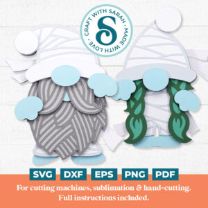 Halloween Mummy Gnome SVGs